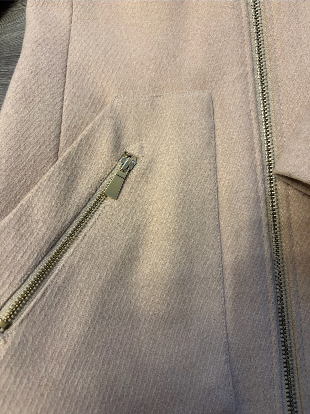 Dynamite Hooded Dress Jacket with Faux Fur Trim - Picture 2 of 4